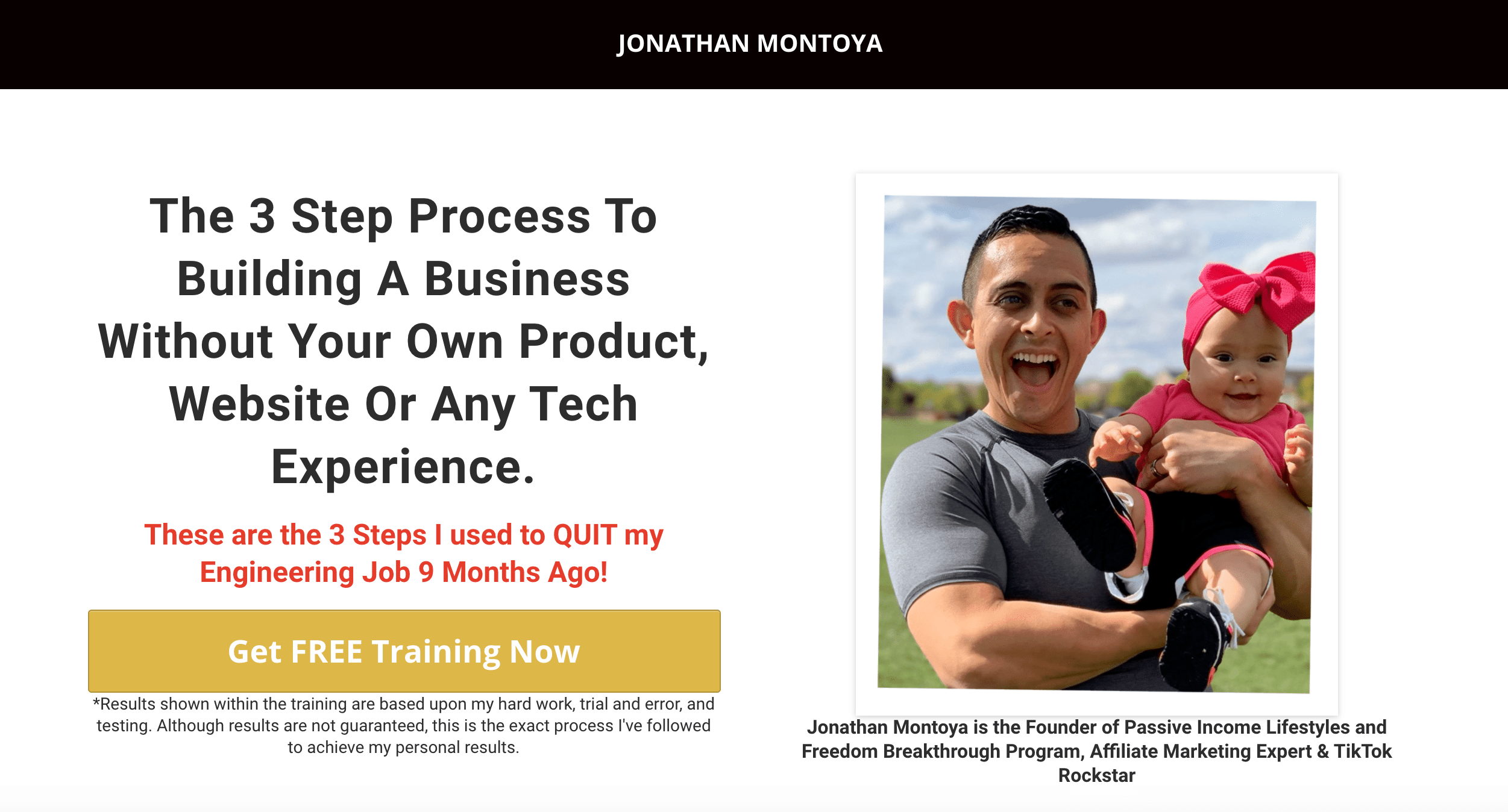 Affiliate marketing Jonathan Montoya